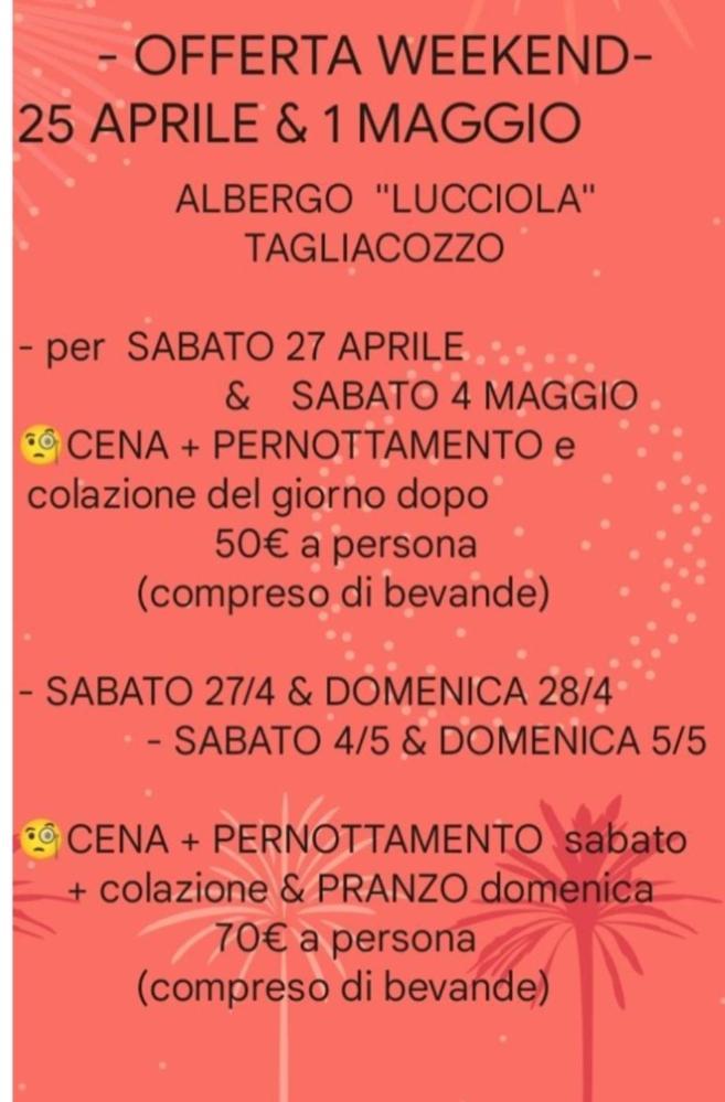La Lucciola Albergo Ristorante Tagliacozzo Exteriér fotografie