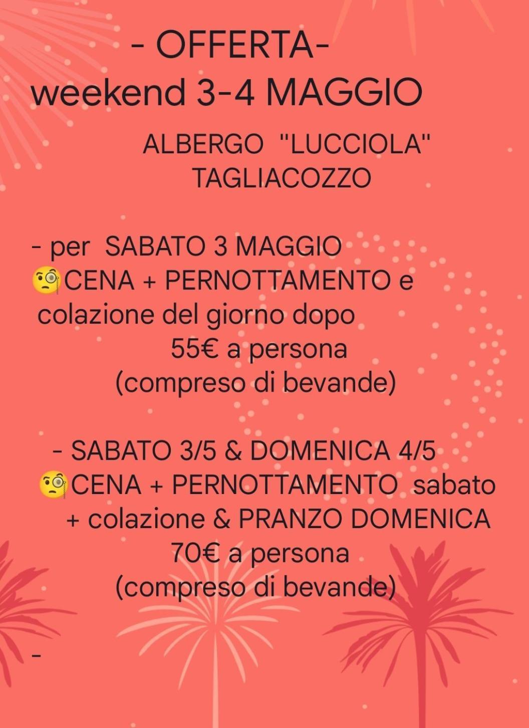 La Lucciola Albergo Ristorante Tagliacozzo Exteriér fotografie